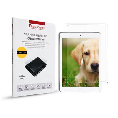 Pavoscreen skärmskydd i härdat glas för Apples iPad 2/3/4, 9H, transparent