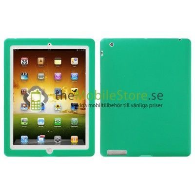 Silikonskal till Apple New iPad 3 (Grön)