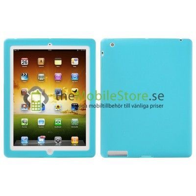 Silikonskal till Apple New iPad 3 (Ljus Blå)