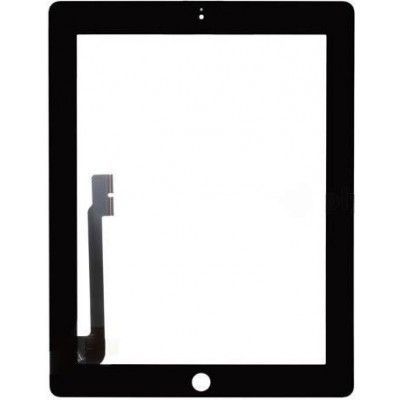 Ytterglas med Digitizer (iPad 3/iPad 4) - Svart