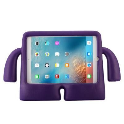 3D Cartoon Fodral för Barn till iPad 9.7 2017/2018 / Air / Air 2 - Lila