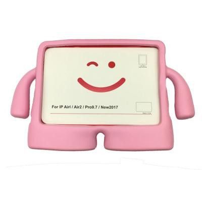 3D Cartoon Fodral för Barn till iPad 9.7 2017/2018 / Air / Air 2 - Rosa