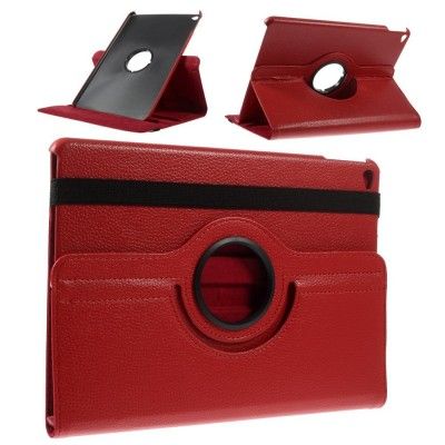 Litchi Rotating Fodral till Apple iPad Air 2 - Röd