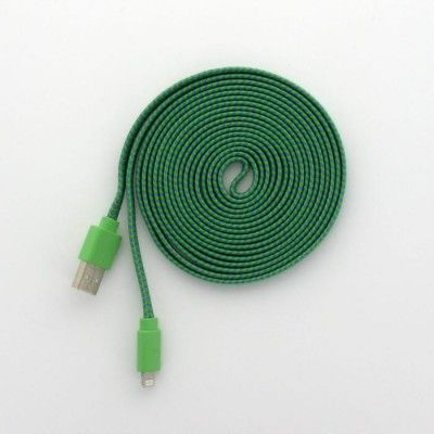 3 Meters trasselfri laddningskabel till iPhone 5/5s (Mossa)