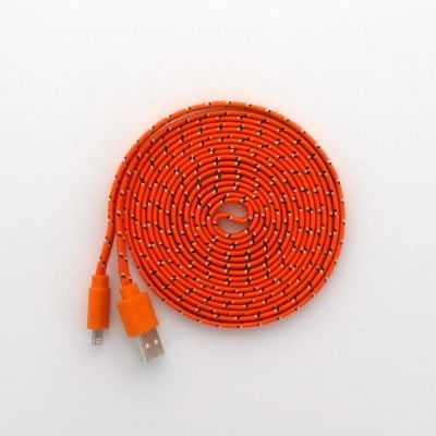 3 Meters trasselfri laddningskabel till iPhone 5/5s (Orange)