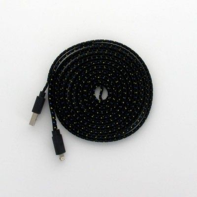 3 Meters trasselfri laddningskabel till iPhone 5/5s (Svart)