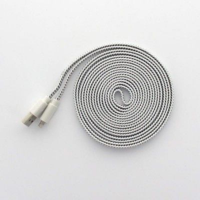 3 Meters trasselfri laddningskabel till iPhone 5/5s (Vit)