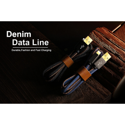 Floveme Jeans USB Lightning Kabel - 2M