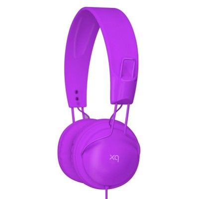 Hörlurar med mikrofon och svarsknapp - Lila