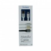 i-mee Metallic USB-Cable Lightning - Silver