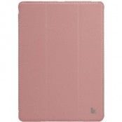 Jison konstläderfodral för iPad Air, stödfunktion, rosa