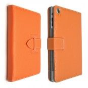 Lichi Pattern Stand Väska till Apple iPad Air (Orange)