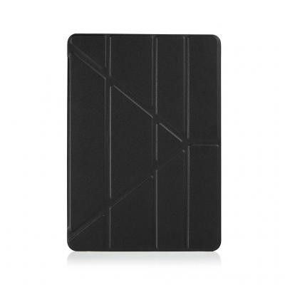 Pipetto iPad 9,7-tums 2017/2018 i Origami-fodral - Svart/Clear