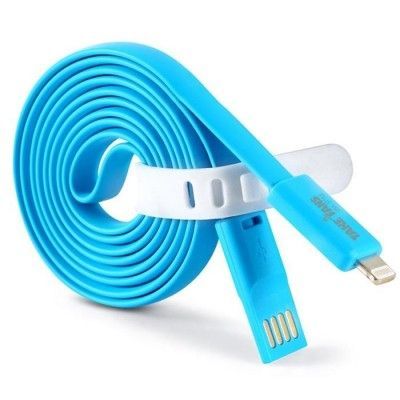 TakeFans trasselfri USB laddningskabel till iPhone 6/5S/5 (Blå)