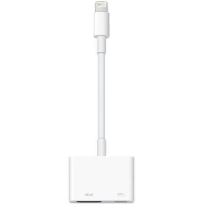 Apple, adapter, HDMI till lightning, vit