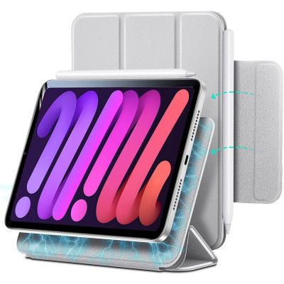 ESR Rebound Magnetic Fodral iPad Mini 6 2021 - Silver Grå