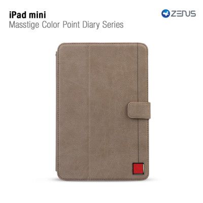 Zenus Masstige Color Point Folio till Apple iPAD mini (Grå)