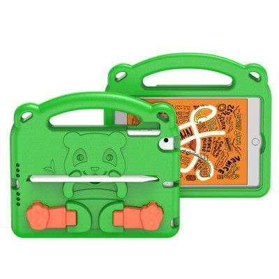 Dux Ducis Panda Kids Soft Tablet Skal iPad mini 5 / 4 / 3 / 2 / 1 - Grön