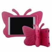 iPad Mini 2, iPad Mini 3 3D Shockproof Kids Skal - Fjäril - Varmrosa