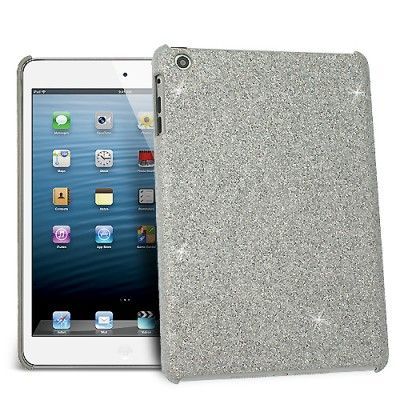 Sparkle Baksideskal till Apple iPad Mini (Silver) + Skärmskydd