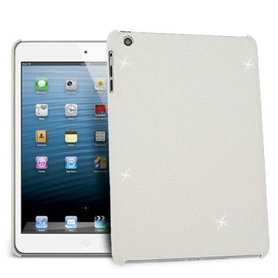 Sparkle Baksideskal till Apple iPad Mini (Vit) + Skärmskydd