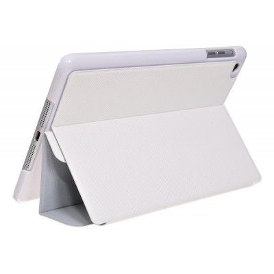 Embossed Stand Väska till Apple iPAD mini (Vit)