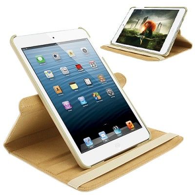 Folio wallet stand Väska till Apple iPAD mini (Beige)