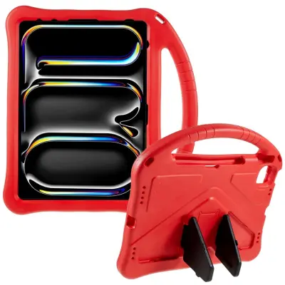 iPad Pro 11” (2024) Skal EVA Kickstand - Röd