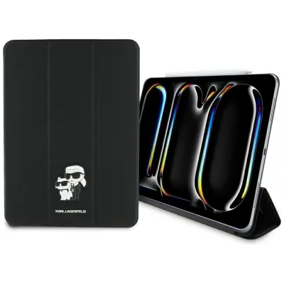 Karl Lagerfeld iPad Pro 11 (2024) Fodral Saffiano Magnetic - Svart