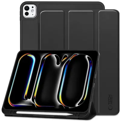 Tech-Protect iPad Pro 11 (2024) Fodral med plats för pennna - Svart
