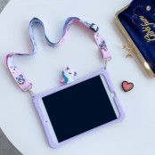 Trolsk Kids Case with strap - Cute Purple Unicorn (iPad Pro 11)