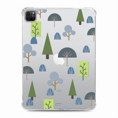 Trolsk Transparent Pattern TPU Case (iPad Pro 12,9 (2018-2022)) - Cactus