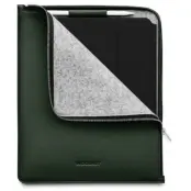 Woolnut Leather Folio (iPad Pro 12,9/Pro 13/Air 13) - Grön