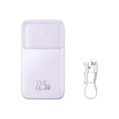 Baseus Powerbank med display 20000mAh 22.5W Comet Series - Lila