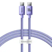 Baseus USB-C till USB-C 100W 1.2m - Lila