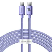 Baseus USB-C till USB-C 100W 2m - Lila
