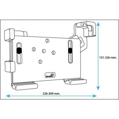 Brodit Passiv hållare med kulled 511626 (iPad)