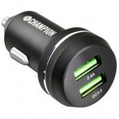 Champion USB Ladd. 12/24V Dual USB-A QC