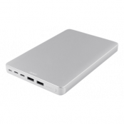 Deltaco Powerbank 20000mAh, USB-C, Lightning - Silver