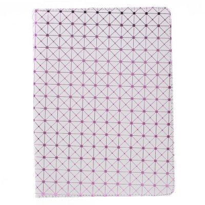Diagonal Grid Pattern Fodral till iPad Pro 9.7 - Vit