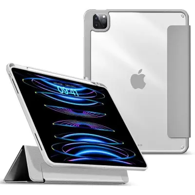 eStuff Boston Detachable Pencil Case (iPad 12,9 (2021-2022)) - Grå
