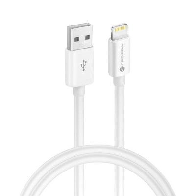Forcell USB-A till Lightning kabel 30W 1m - Vit