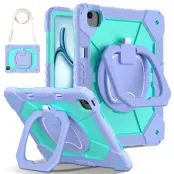 iPad Air 13(2025/2024) Mobilskal Kickstand - Lila/Mintgrön