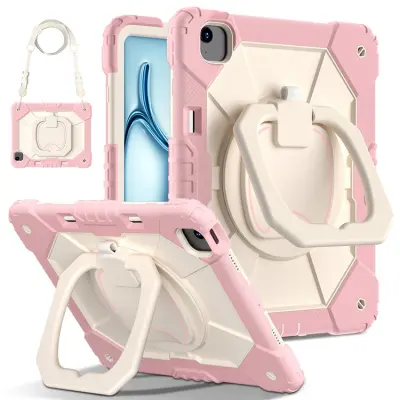 iPad Air 13(2025/2024) Mobilskal Kickstand - Roséguld/Grå