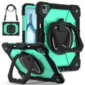 iPad Air 13(2025/2024) Skal Kickstand - Svart/Mintgrön