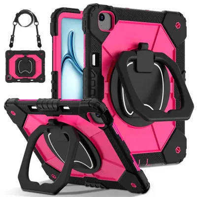 iPad Air 13(2025/2024) Mobilskal Kickstand - Svart/Rosa
