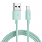Joyroom USB-A Till Lightning Kabel 1m - Grön