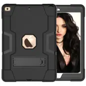 ShockProof TPU Skal med Stativfunktion för iPad 10.2"2019 - Svart