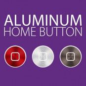 Spigen Aluminium Homebuttons till iPhones och iPads - Röd/Silver/Brun