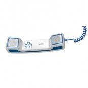 SWISSVOICE Telefonlur Vit Blå 3,5mm